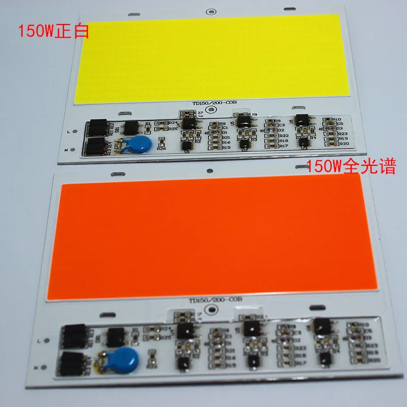 AC 220V 100W 150W 200W cob светодиодный светильник для выращивания, чип полный спектр 370nm-780nm и белый для комнатных растений, рост рассады и цветов
