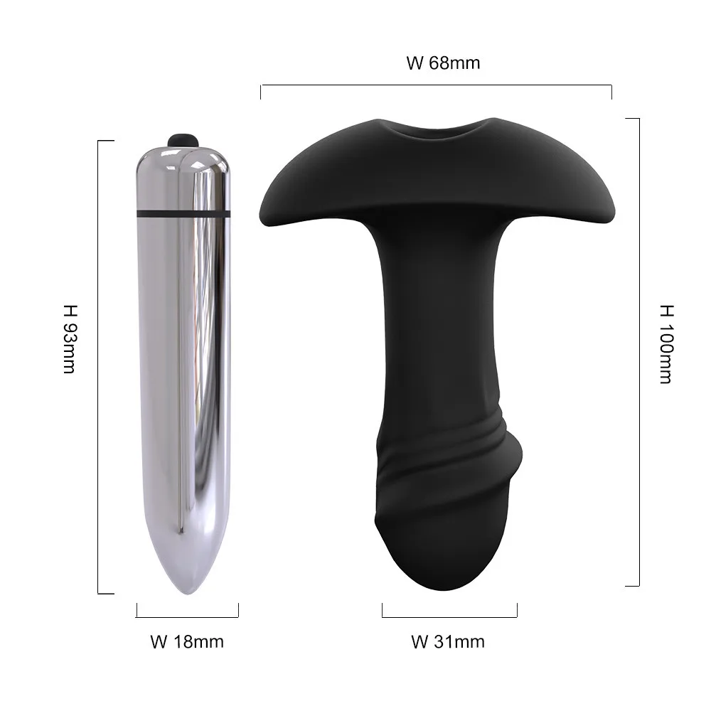 anal plug silicone sex toys waterproof Silicone 7 Frequency Vibrator G-point Adult Plug Anal Vibrators w502 |