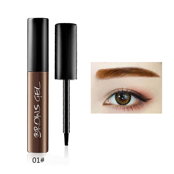 01 dark brown 3 цвета, Отшелушивающий гель для бровей из хны коричневого цвета, макияж, натуральный, долговечный, водонепроницаемый, для бровей, тату, ТИНТ, брови, усилитель - Цвет: 01 dark brown