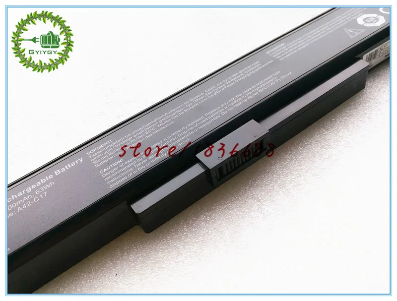 Gyiygy 14,4 V 4400 мА/ч, A32-C17 A41-C17 A42-C17 ноутбук Батарея ДЛЯ MEDION Akoya P7628 E7226T P7631T E7223T E7225 40045709 40045710