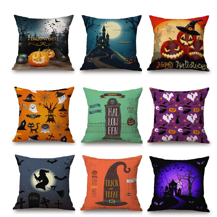 Наволочки для Хэллоуина фестиваля наволочки с зомби наволочка вечеринки тыква