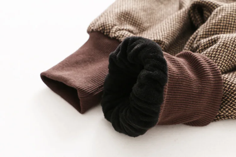 

Winter Fashion Cotton Pants Boy Pants Girl Clothing Cotton Warm Kids Loose Casual Pants Woolen Velvet Harem Pants Bloomers