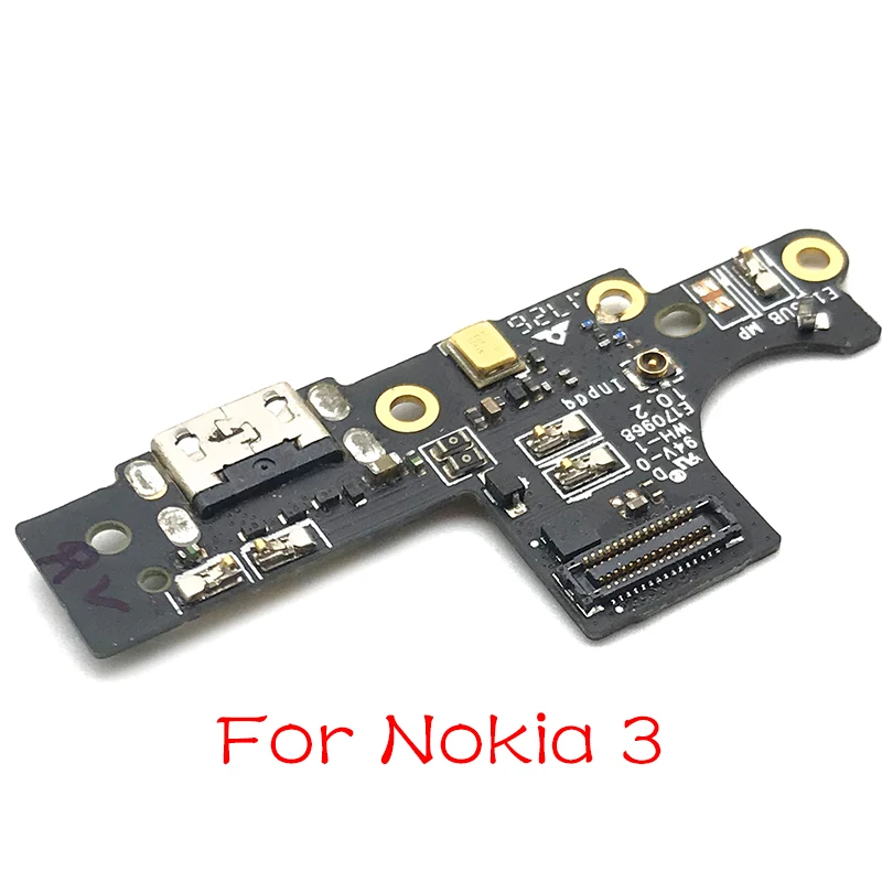 10 шт./лот USB зарядная док станция разъем для порта плата гибкий кабель Nokia 3 TA 1020