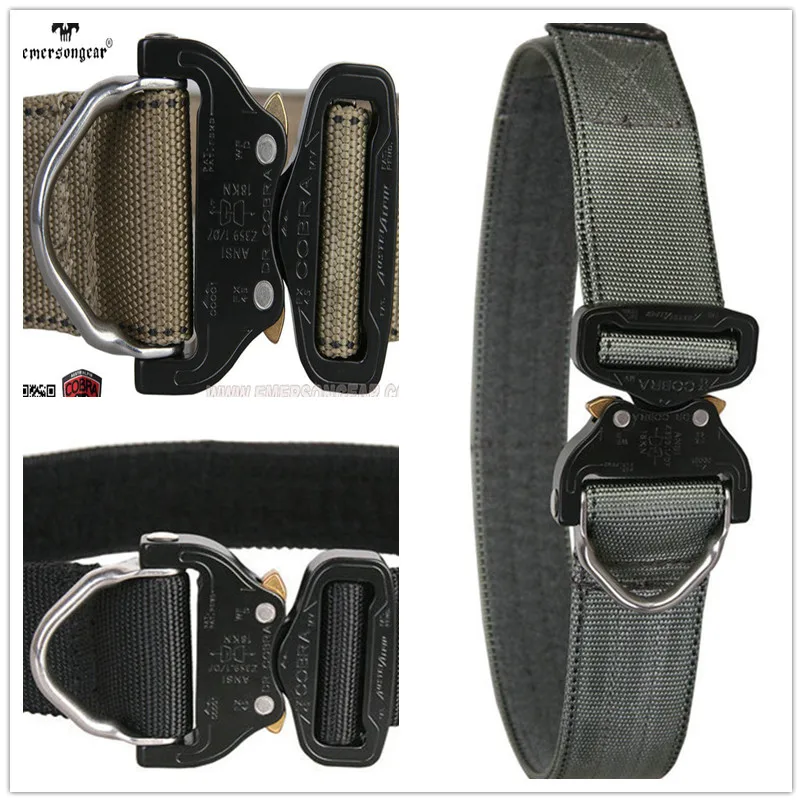 EmersonGear Кобра ремень с D образным кольцом Риггер/прочный армейский тактический
