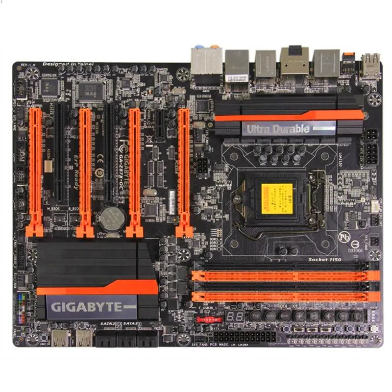 Для Gigabyte GA Z87X OC оригинальная б/у настольная материнская плата Z87 LGA 1150 i3 i5 i7 DDR3 32G SATA3