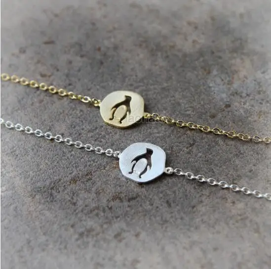 Пингвина моды шарм браслеты и для женщин ювелирные изделия животных Форма