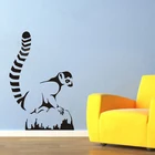 Lemur Catta Vinyl Настенная Наклейка с животным Съемная наклейка-плакат обои искусство роспись дом Декор Adesivo Parede Vinilo Pegatina