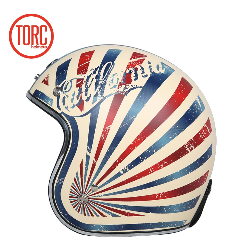 Новый Винтажный шлем TORC мотоциклетный для мотокросса Capacete Casco с открытым лицом