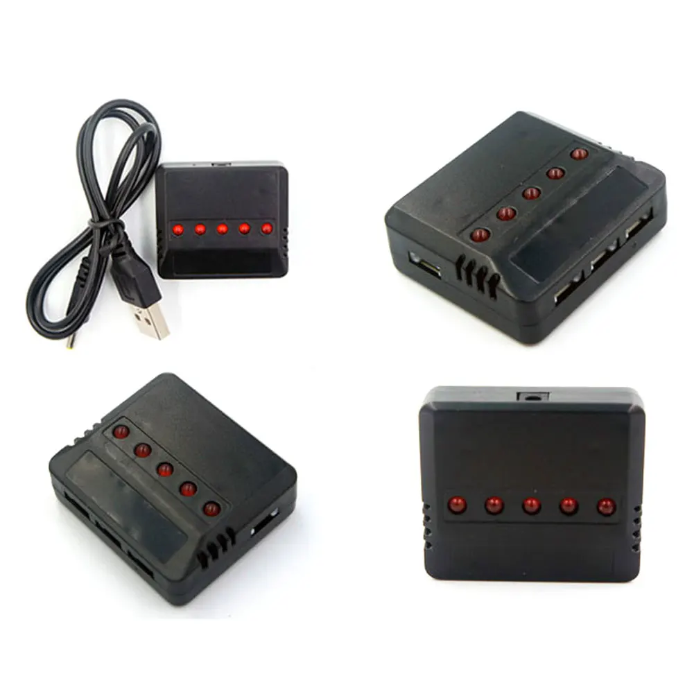 FOR SYMA X5C UDI U818A V686 Charger+5 Pcs Charging Line Accessoires Rc Quadcopter Helicopter Drone Battery | Электроника