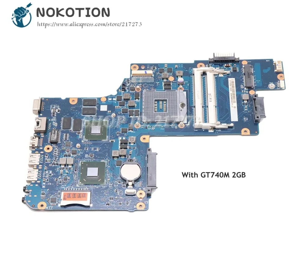 NOKOTION для Toshiba Satellite C50 C55 материнская плата ноутбука h000068080 основная HM76 DDR3 GT740M