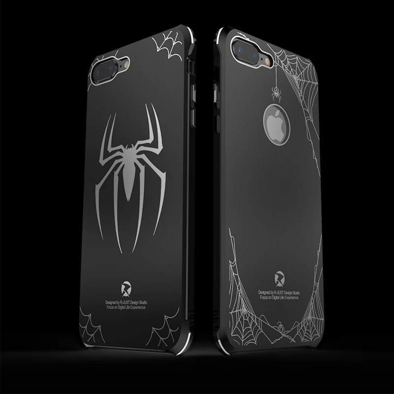 Чехол для iPhone 7 8 Роскошный аксессуар Блестящий жесткий алюминиевый