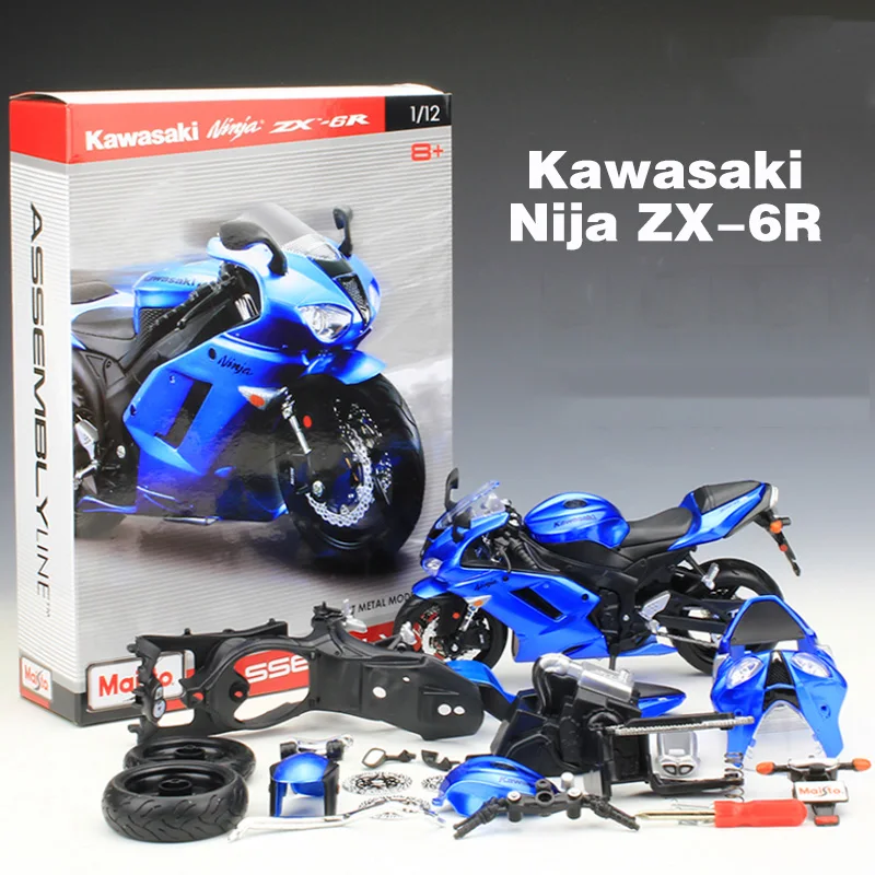 1:12 Maisto мотоцикл игрушки ниджа ZX-6R сплав мотоцикла двигатель в сборе здания Наборы
