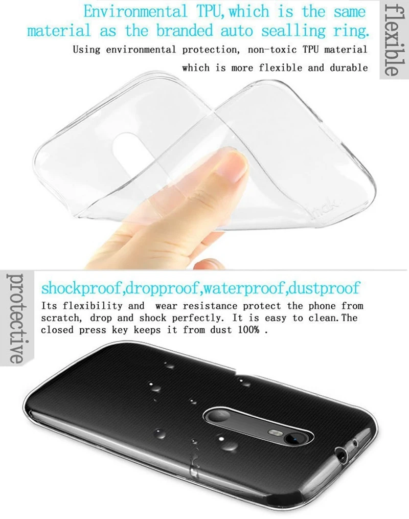 Прозрачный мягкий чехол для телефона Motorola Moto G4 / Plus Тонкий силиконовый из ТПУ с