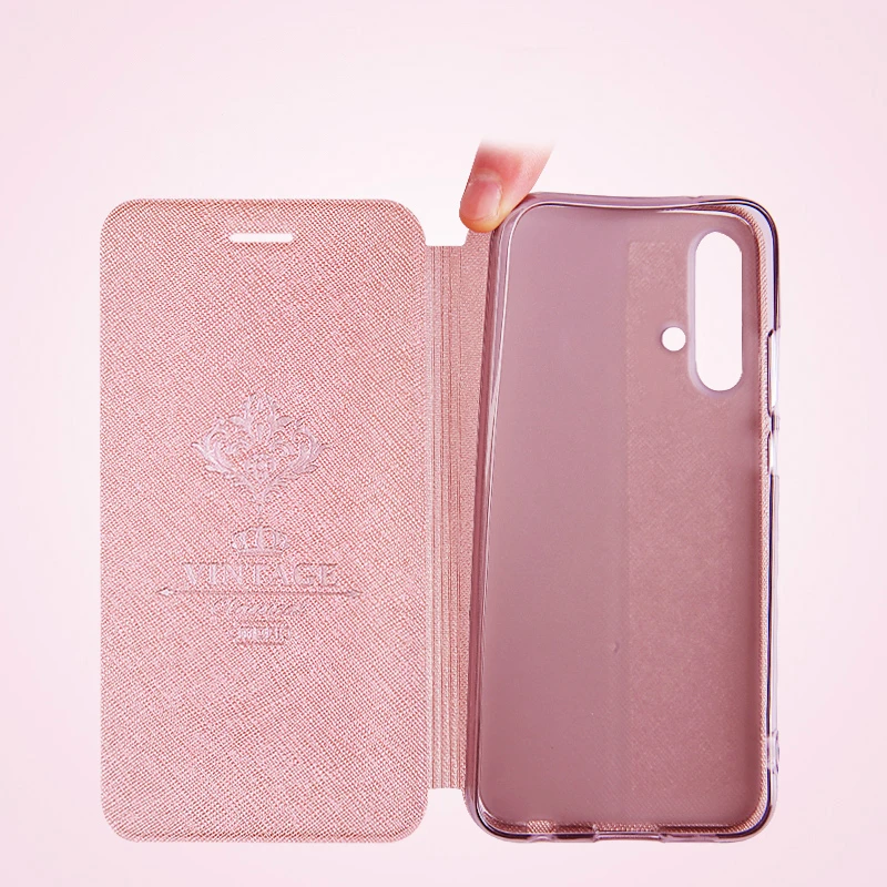 Тонкий флип чехол Mofi для Huawei Nova 2 Plus 2S 3 3i 3e 4 4e 5 5Z 5i Pro 5T 6 7 SE из искусственной кожи +