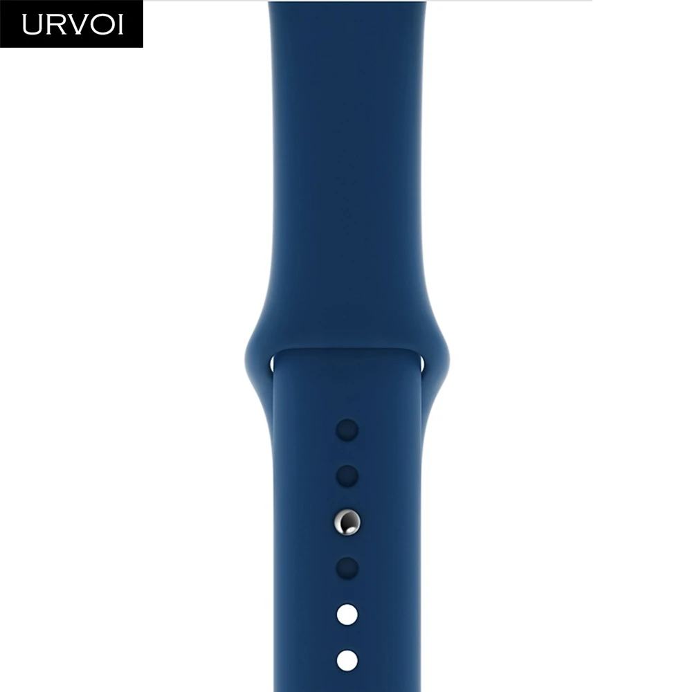 Blue Horizon Спортивный ремешок URVOI для Apple Watch series 5, 4, 3, 2, 1, силиконовый ремешок для iWatch, 44 м, с застежкой, цветная замена, новинка - Цвет ремешка: Blue Horizon