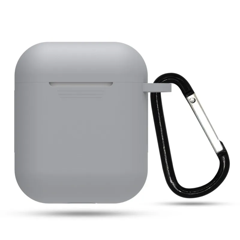10 2 в 1 для Airpods чехол с карабином связка для ключей Slicone Защитная крышка коробка сумка кейс для bluetooth-гарнитуры Drop Proof водостойкий - Цвет: 10
