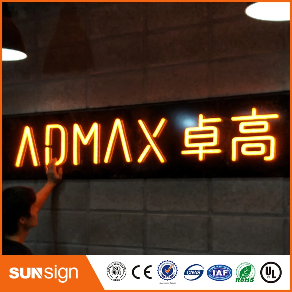 3D Lighting Acrylic Mini LED Channel Letter Sign / Bending Machine
