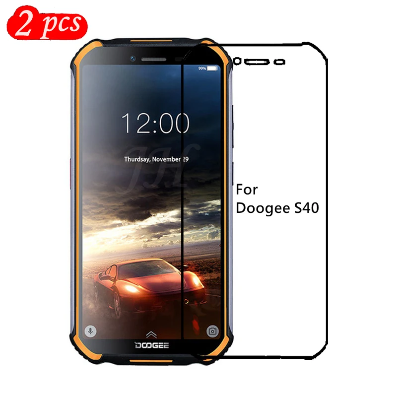 2 шт закаленное стекло Для Doogee S40 Защитная пленка 2.5D высокое качество