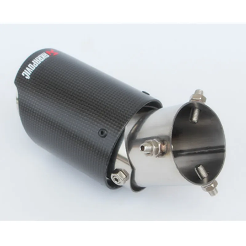 1 шт. универсальные наконечники Akrapovic выхлопная труба из углеродного волокна