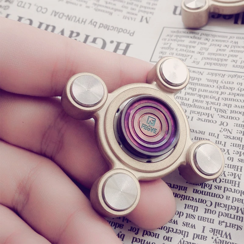 FEGVE Летающий воздух Тигр пальцы Спиннер металлический ручной на палец EDC