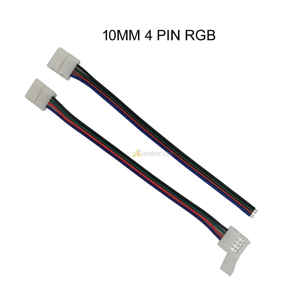 10 шт. 2pin 3pin 4pin 5pin 6pin Бесконтактный светодиодный коннектор адаптер 1 зажим или 2