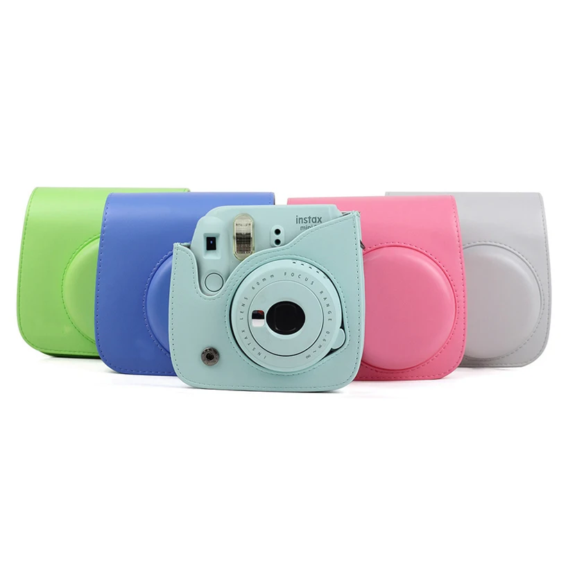 Камера сумка чехол с плечевым ремнем подходит для Instax Mini 9 8 + из искусственной