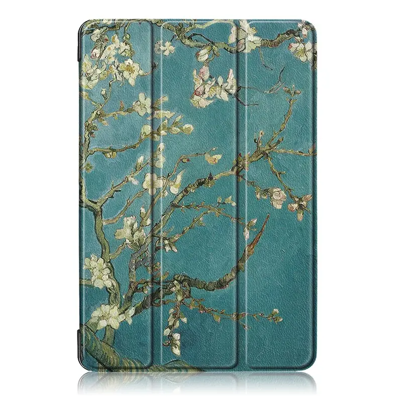 Умный кожаный чехол для huawei MediaPad M5 Lite, 10,1 дюймов, магнитный складной чехол-подставка для huawei M5 Lite 10 BAH2-L09/W19 DL-AL09 - Цвет: Apricot flower