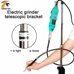 Набор аксессуаров для мини-дрели TUNGFULL Dremel, телескопический кронштейн для электрической шлифовальной машины с мягким валом, набор аксессуаров для электроинструментов