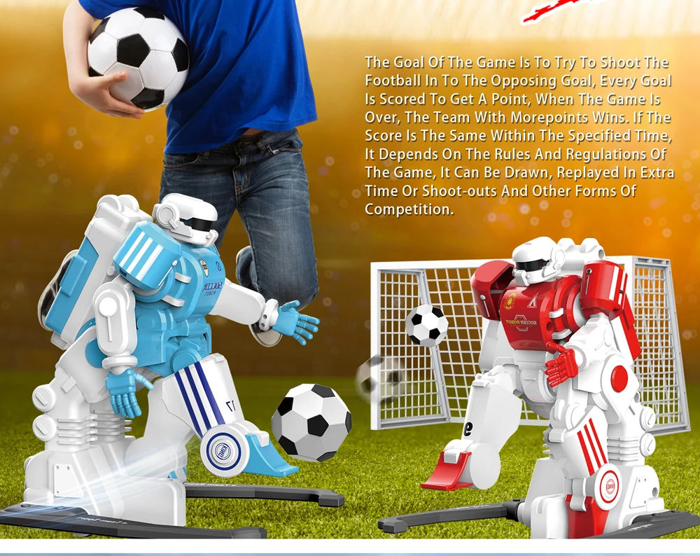 2 шт.* EBOYU 1902B 2,4 ГГц RC футбольный робот игрушка забавный спортивный мяч игры два RC футбольные роботы игрушки для детей RC робот