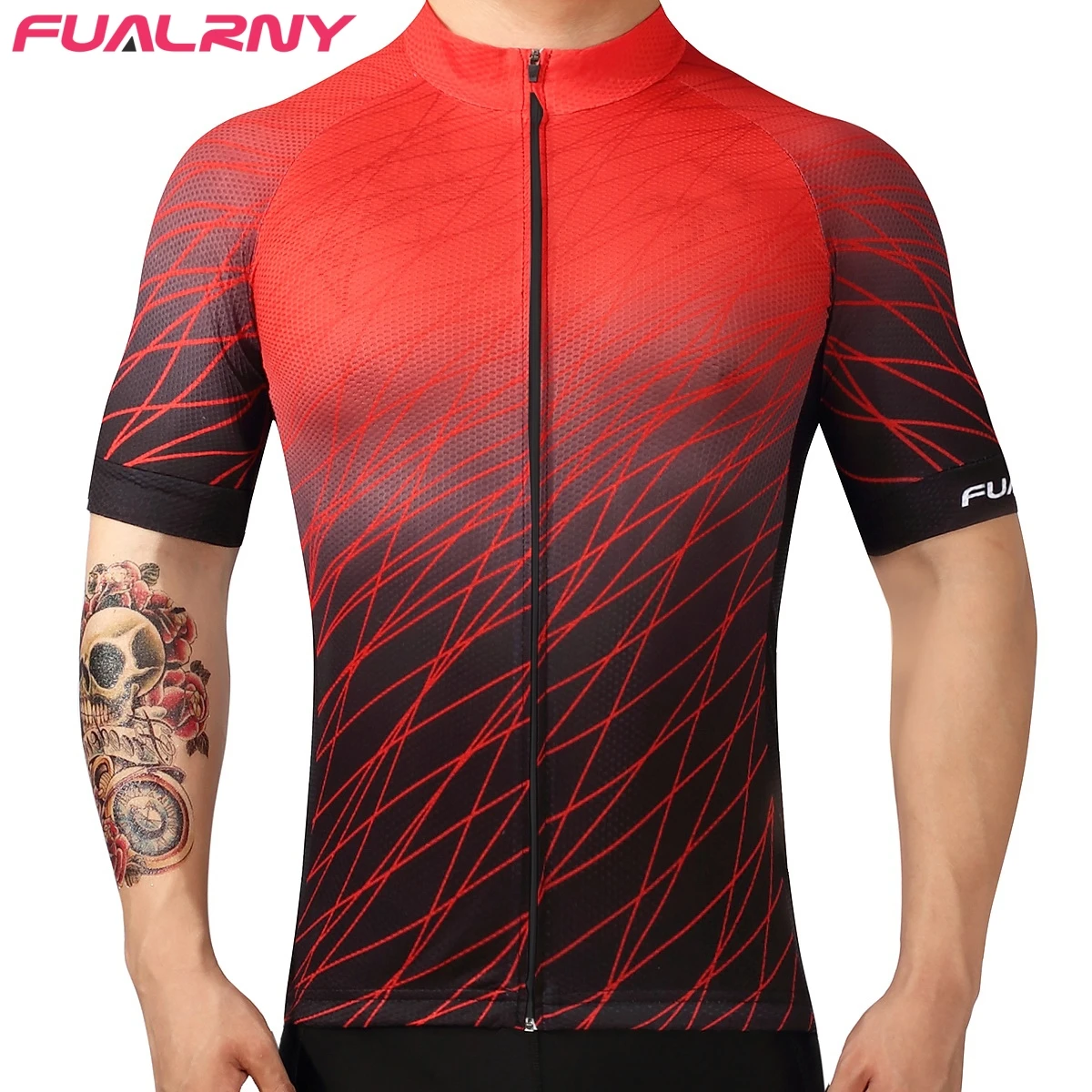 Fualrny бренд для мужчин Велоспорт Джерси Лето г. Дышащие Удобные MTB дорожный велосипед рубашка велосипед для даунхилла DH