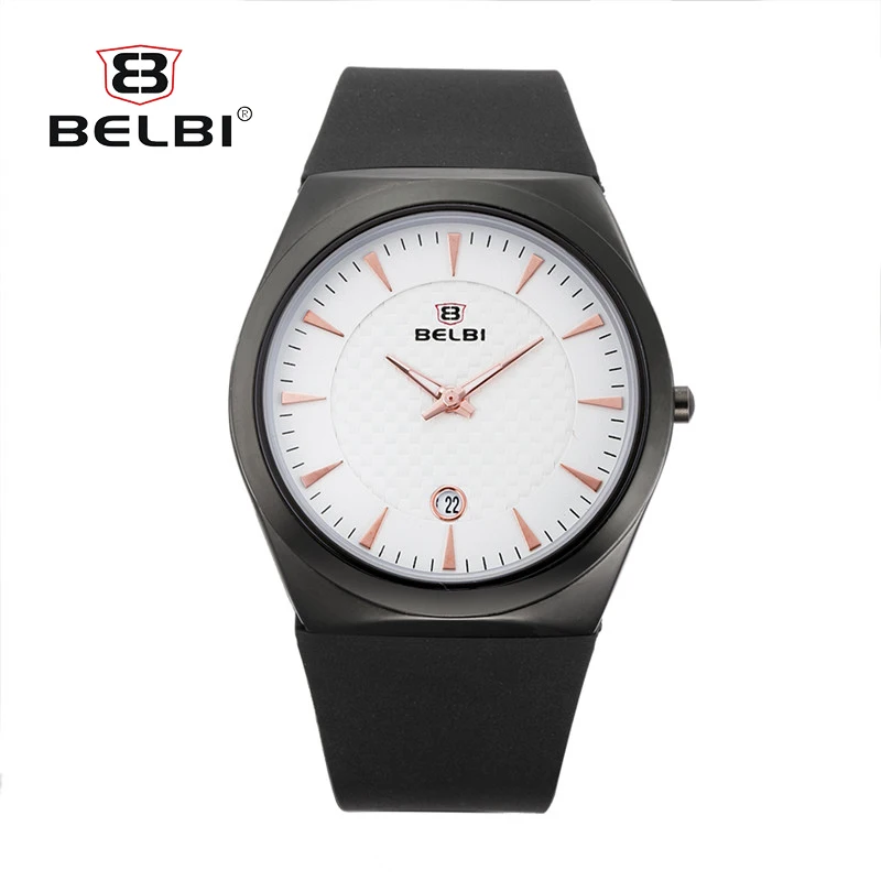 BELBI новые мужские наручные часы PU наивысшего качества спортивные кварцевые