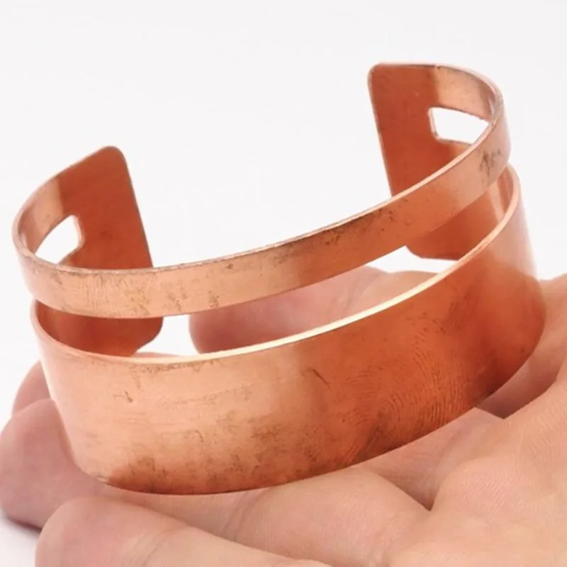 ... 2pcs Raw Copper Cuff Bracelet Bangles --10 size choose | Украшения и аксессуары