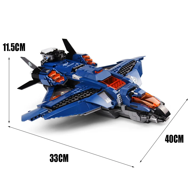 DHL 07122 Супер Герои игрушки 76126 Avengerss Ultimate куинджет набор строительных блоков Кирпичи новые собранные детские игрушки как подарки
