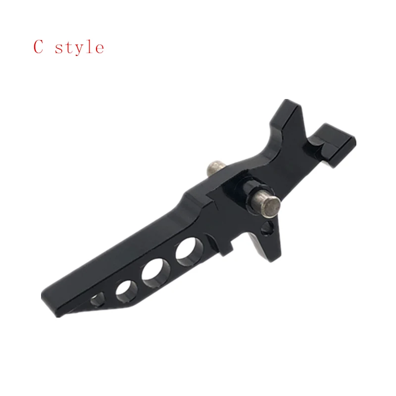 C style BLACK Тактический ЧПУ Алюминиевый таймер триггер для M4 M16 Серии охоты внутренние части IPSC конкурентоспособная Пейнтбольная игра страйкбол AEG - Цвет: C style BLACK