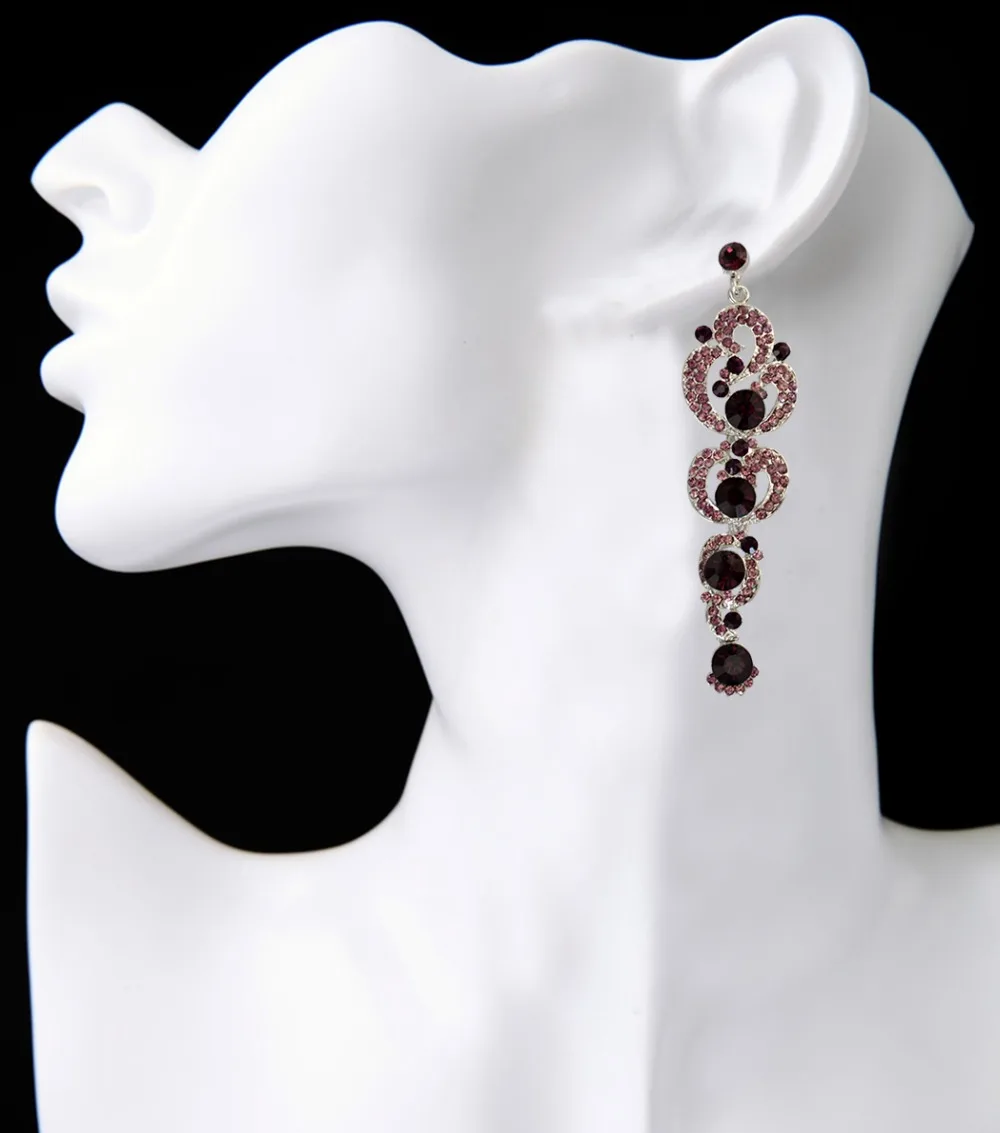 Bohemian Fahsion 5 Colors Dangle Earring Crystal Rhinestone Luxry Weeding earring for women | Украшения и аксессуары