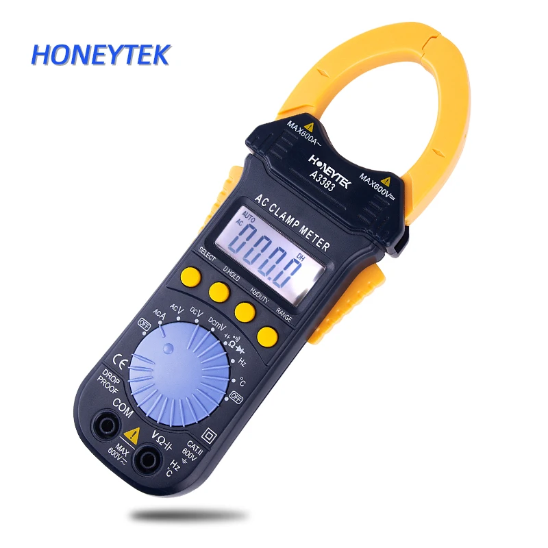 HONEYTEK мини цифровой мультиметр температура клещи ESR конденсатор тестер Индикатор напряжения Рабочий цикл диод измерение