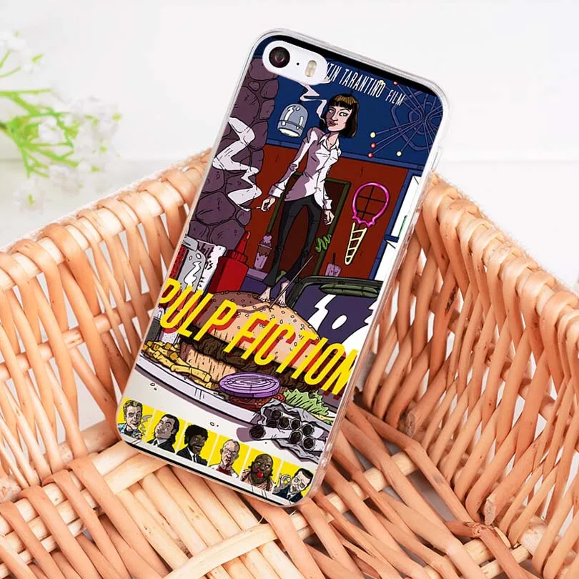 Чехол для мобильного телефона MaiYaCa Pulp Fiction Move poster Diy красочный рисунок TPU iPhone 8 7 6 6S