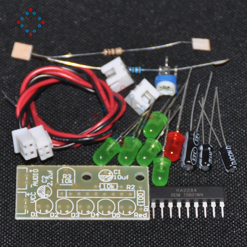 KA2284 аудио измеритель уровня индикации костюм светодиодный индикатор DIY Kit для Arduino