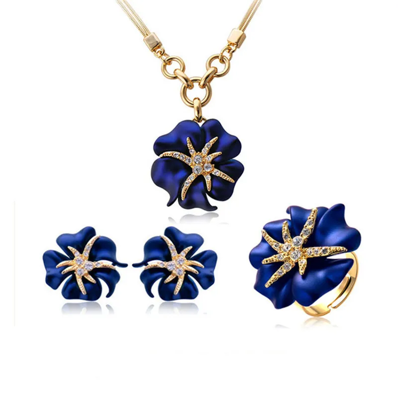 Элегантный роскошный дизайнерский Модный комплект ювелирных изделий с серьгами