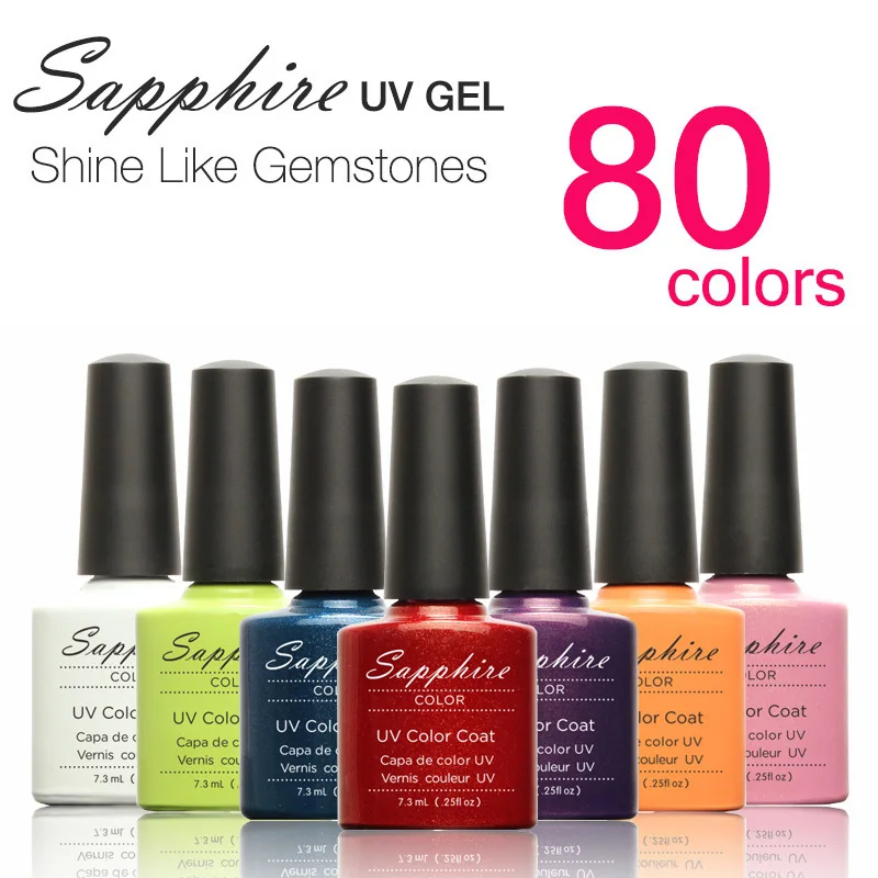 Сапфировый гель для ногтей 30 Цвета дополнительная УФ лак 7 3 мл #031 060|sapphire nail|gel polish