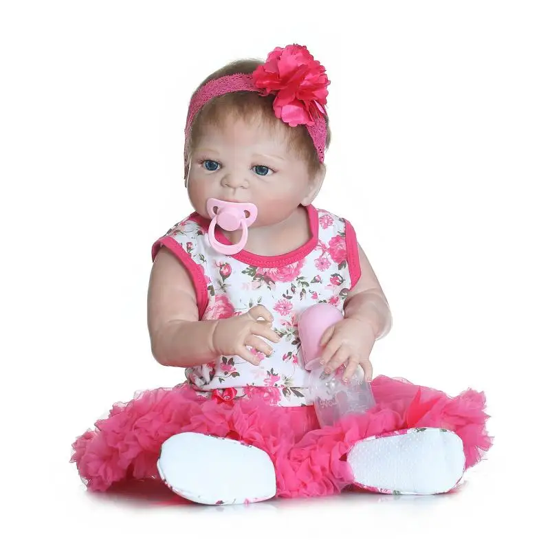 NPK ручной работы reborn baby 57 см 23 дюймов полная виниловая Кукла Реалистичная новорожденная Спящая кукла рождественский подарок сладкий ребенок