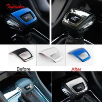 tonlinker cover stickers for skoda kodiaq 2017 18 car styling 1 pcs stainless steel interior gear shift head cover case sticker