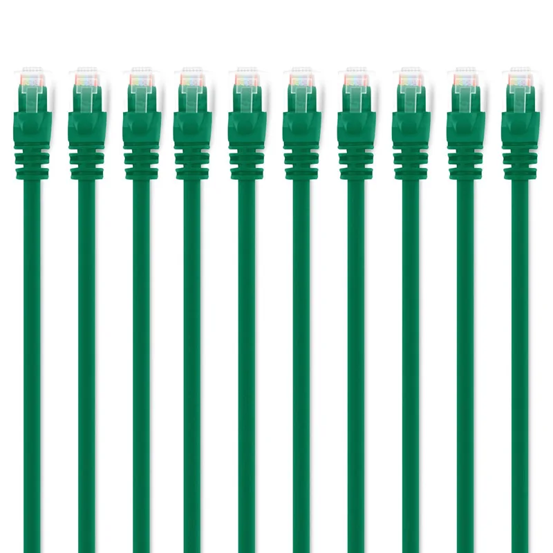 Сетевой кабель GreenEthernet 10 шт. в упаковке высокое качество 4 фута CAT6 Круглый UTP 550 мгц