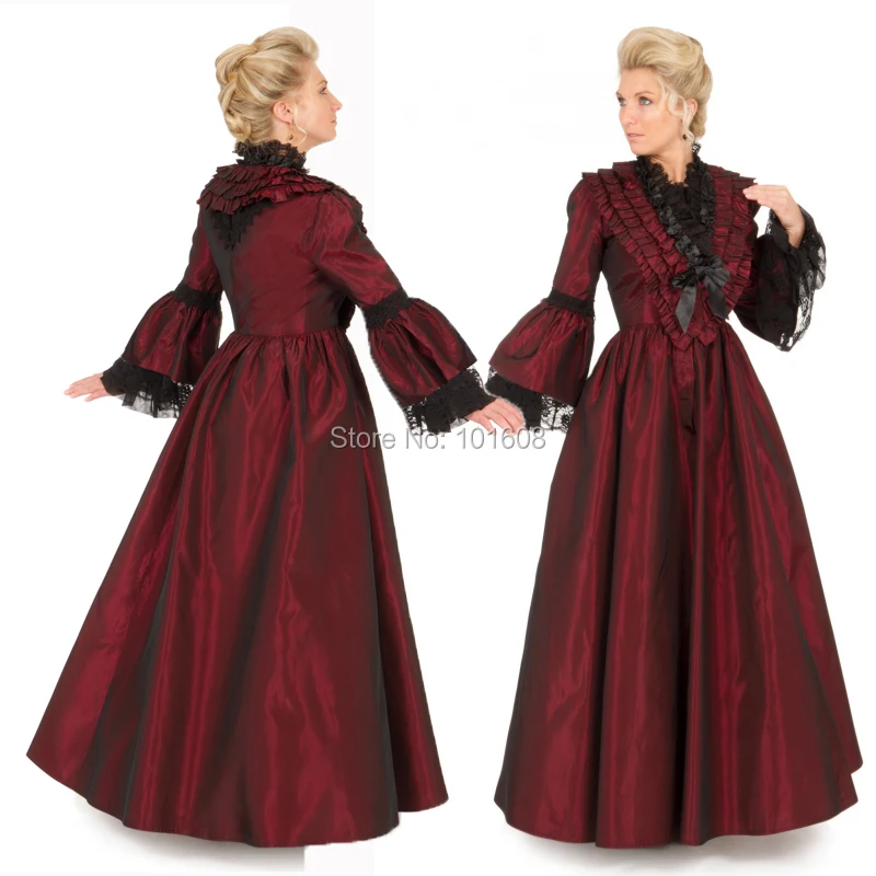 Индивидуальный дизайн! винтажный костюм 19 века викторианские платья Eras Southern Belle
