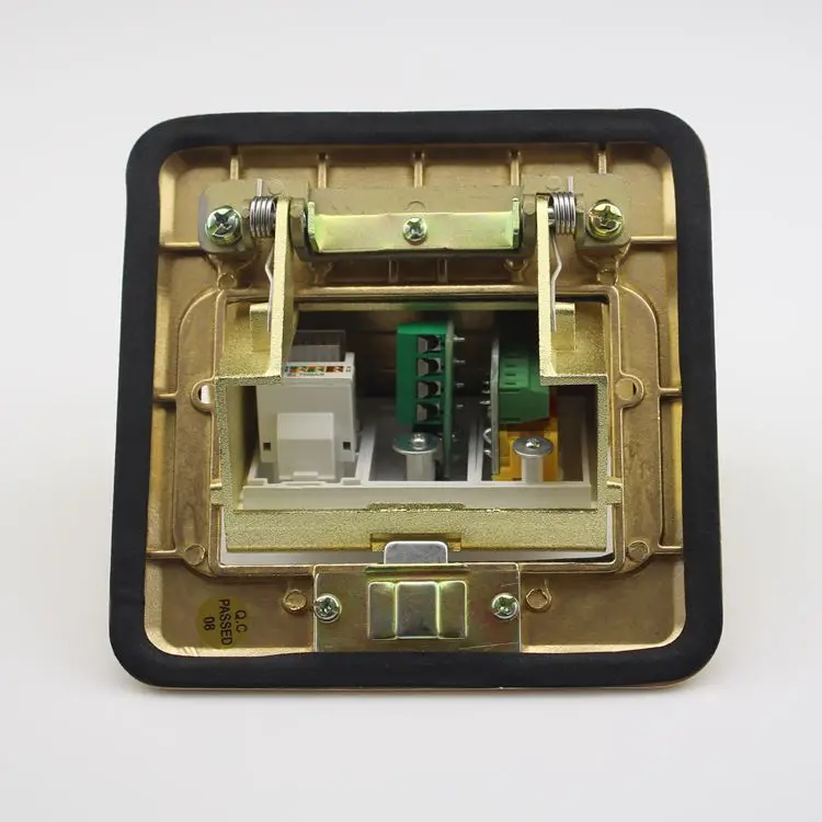Напольная аудиорозетка SeTo выдвижного типа RCA AV + USB-разъем Сетевая розетка RJ45 Cat5e