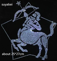 2pclot arrow horse star hot fix rhinestone transfer motifs iron on rhinestone motif iron on transfer patches for shirt