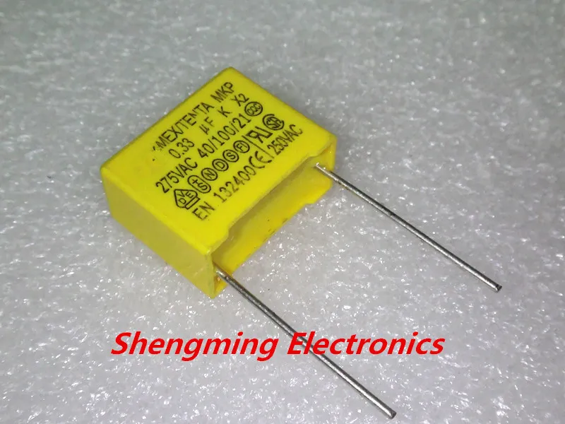 10 шт. 275 V 334 K 0,33 мкФ 330NF Р = 15 мм безопасный конденсатор