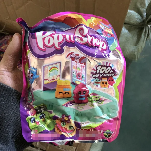 40pcs all mixed 40 шт. 10~ 15 см подарочный пакет Pop N Shop of kins play house Игрушка из жесткого ПВХ детский игровой дом шампунь товар сок игрушка - Цвет: 40pcs all mixed