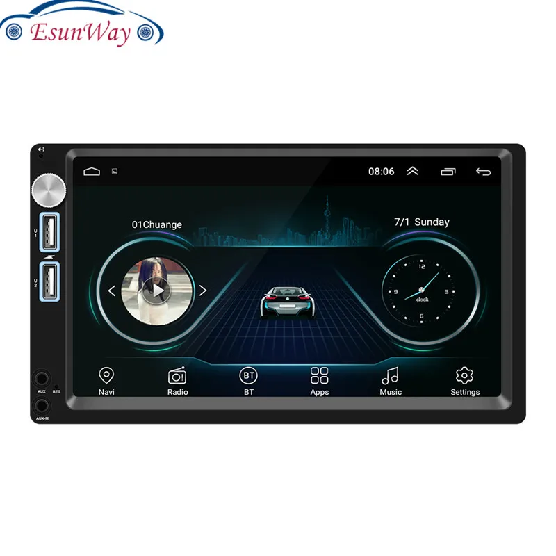 VODOOL A5 7 Zoll Android 8 1 Авто Стерео MP5 MP4 MP3 плеер GPS Navi FM радио Mit Kamera цифровой дисплей WiFi U
