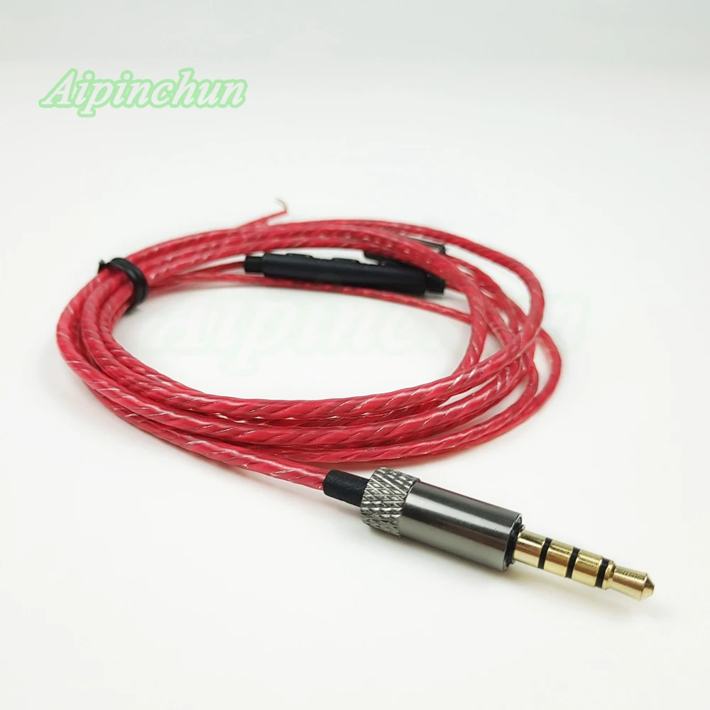 Aipinchun 3 5 мм разъем DIY кабель для наушников с микрофоном Регулятор громкости Ремонт